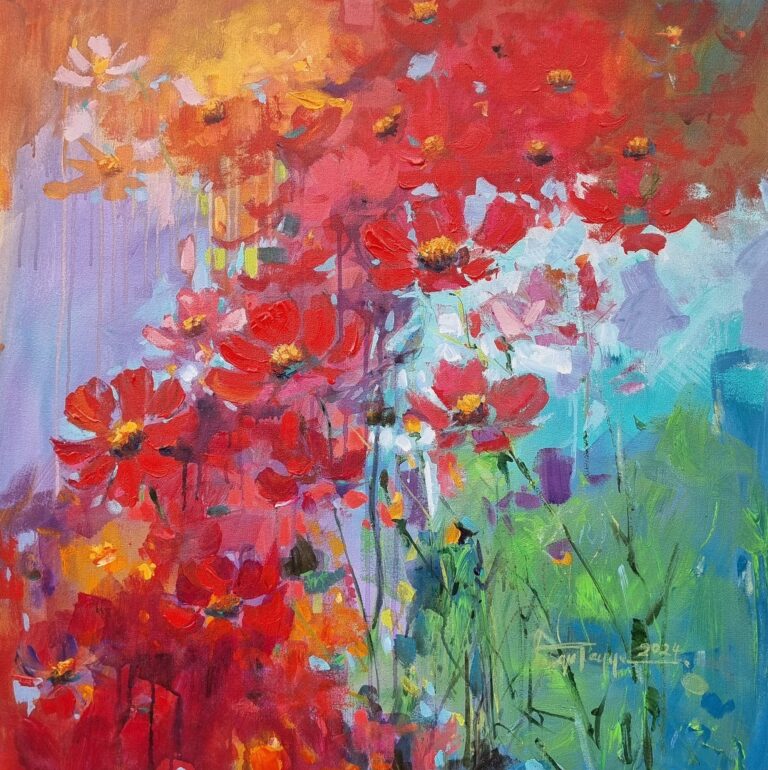 Field of Glory — original painting by Faiqa Uppal