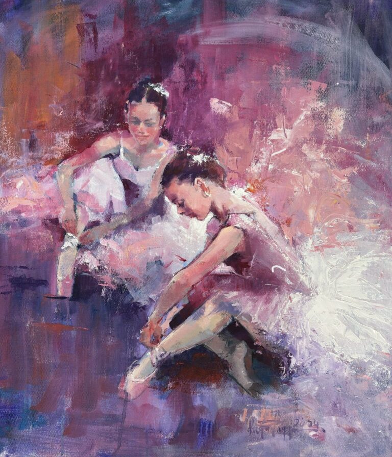 Getting Ready — original painting by Faiqa Uppal