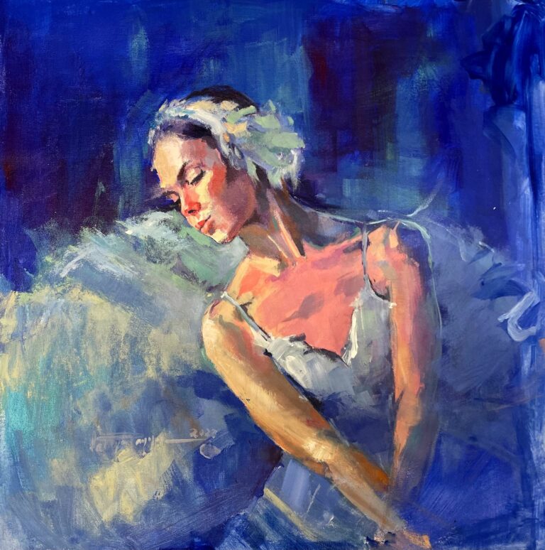 Grace in Silence — original painting by Faiqa Uppal