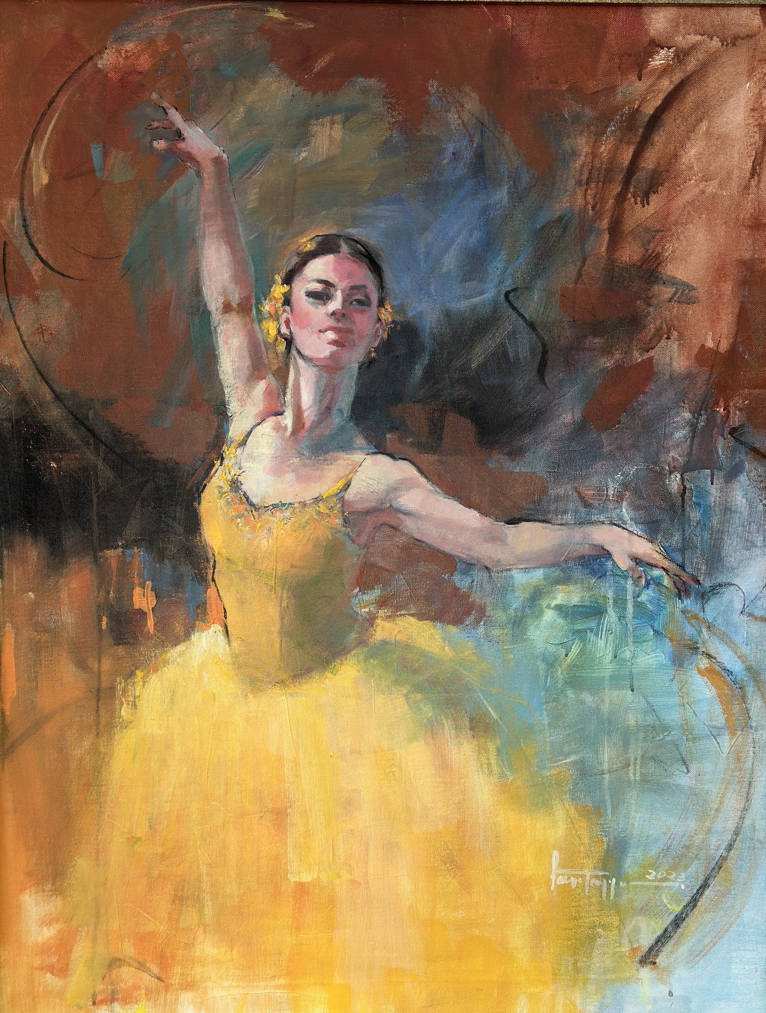 Poetry in Motion — original painting by Faiqa Uppal