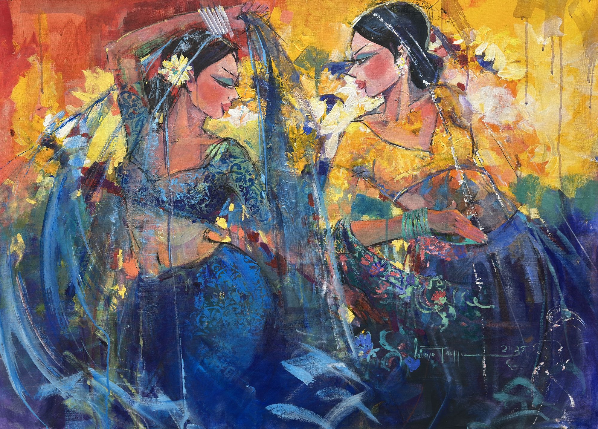 Beneath The Same Light — original painting by Faiqa Uppal