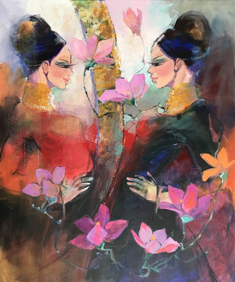 Mirror Mirror On The Wall — original painting by Faiqa Uppal