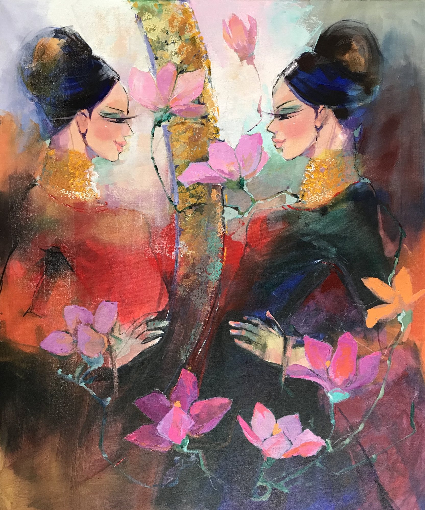 Mirror Mirror On The Wall — original painting by Faiqa Uppal
