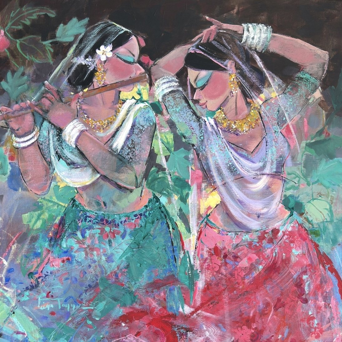 Music Melody — original painting by Faiqa Uppal
