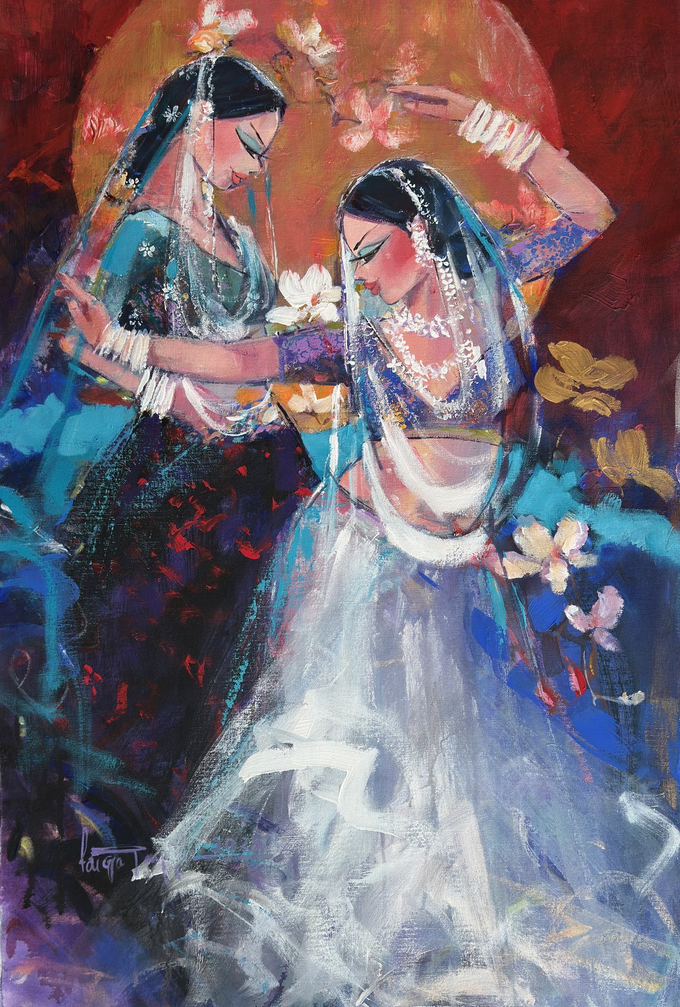 Under The Golden Sun — original painting by Faiqa Uppal
